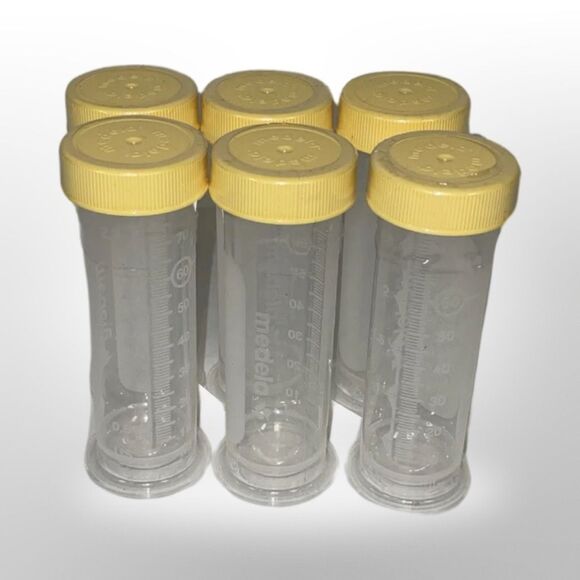 NEW Sealed Lot of 6 Medela Breastmilk Storage Container Bottles 2.5oz 80ml - Picture 3 of 3
